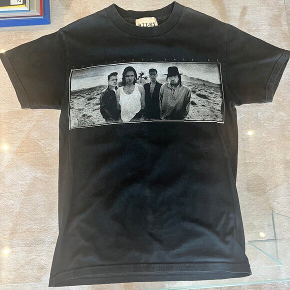 Riley 1880 Vintage U2 The Joshua Tree Concert Tee Europe 1987 - Picture 1 of 3